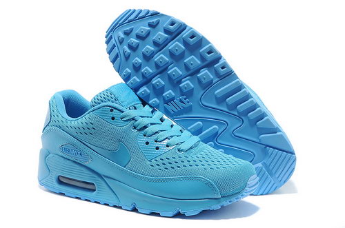 Nike Air Max 90 Em Unisex All Blue Sports Shoes Taiwan